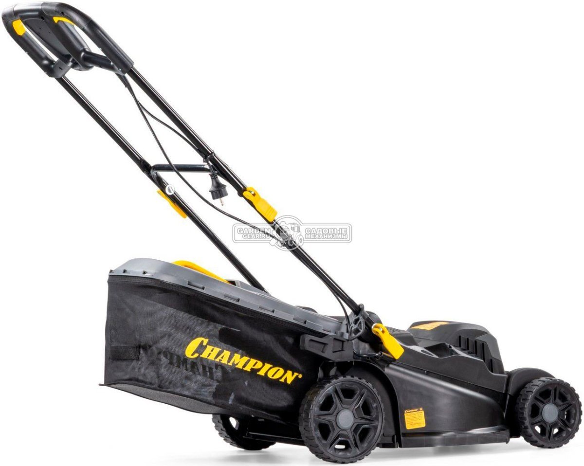 Газонокосилка электрическая Champion EM4419 (PRC, 1900 Вт, 44 см, пластик, 40 л, мульчирование, 17 кг)