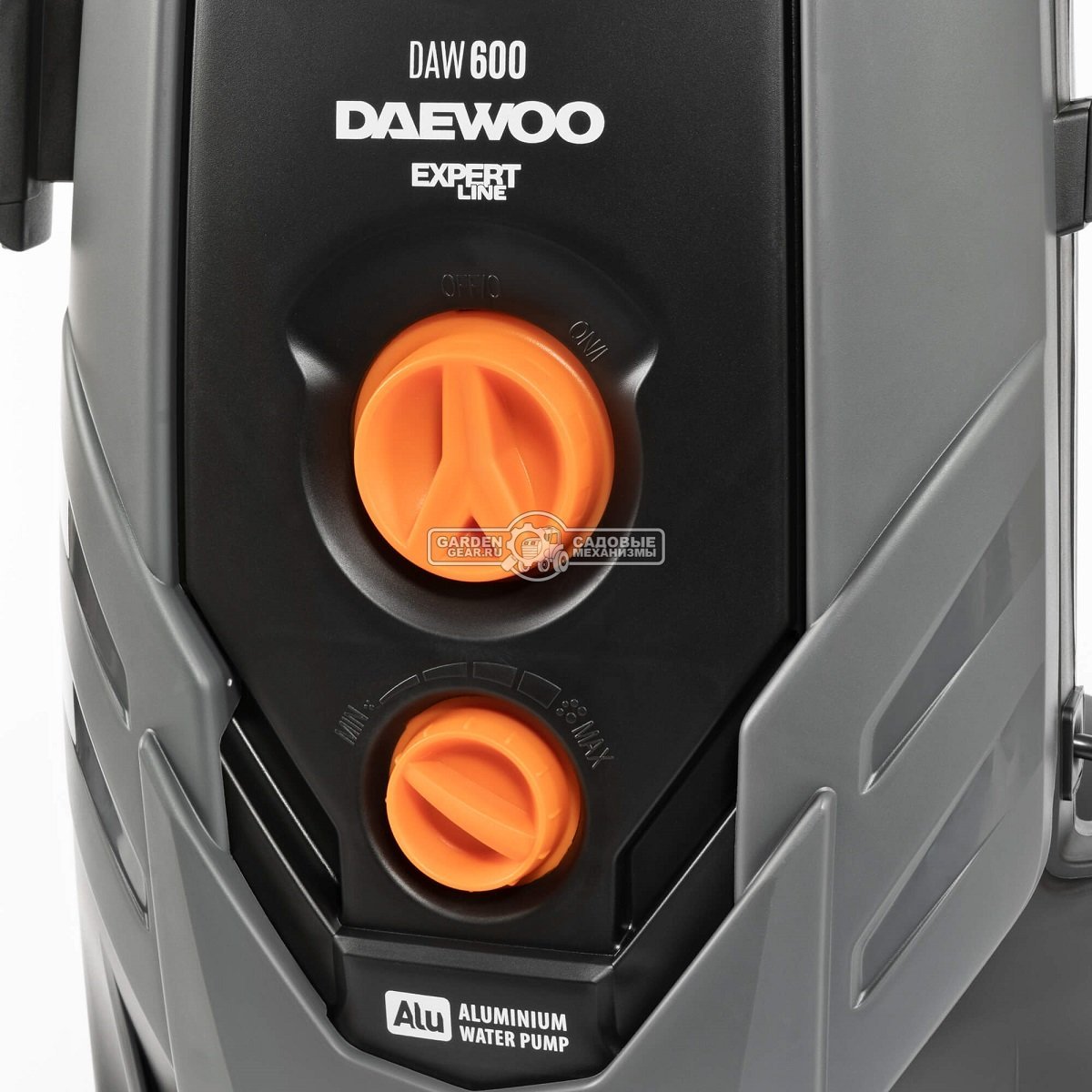 Мойка высокого давления Daewoo DAW 600 (PRC, 2600 Вт, 190 бар, 590 л/час, бесщеточный мотор, барабан + шланг 10 м, 13,24 кг.)
