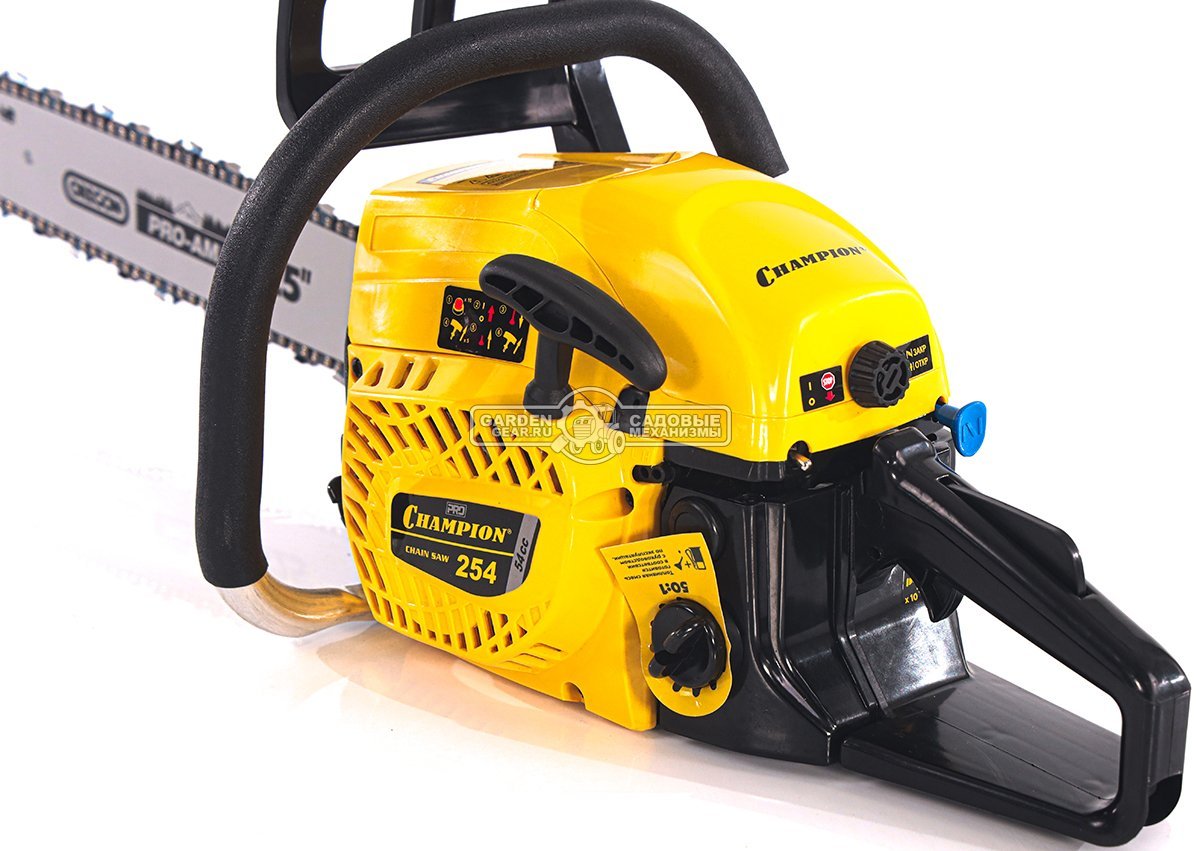 Бензопила Champion 254 18" Pro (PRC, 54 см3, 2.5 кВт/3.4 л.с., 0.325"-1.5-72E, 5.1 кг)