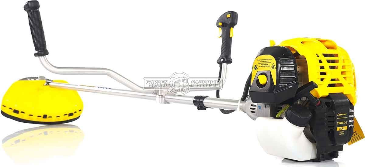 Бензокоса Champion T394FS-2 4-х тактная (PRC, 38.9 см3, 1.2 кВт/1.63 л.с., диск 80Т/255 + леска 2.4 мм, неразборная, 7.7 кг)