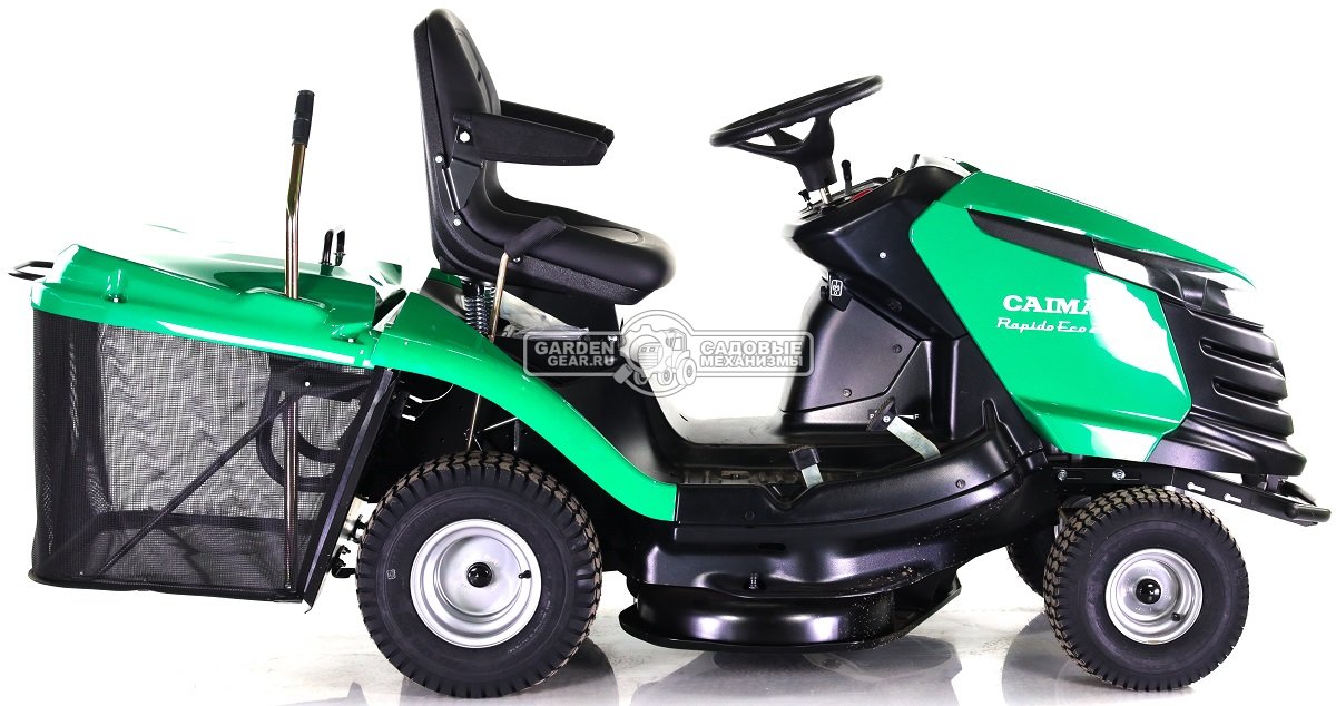 Садовый трактор Caiman Rapido Eco 2WD 97D2C (CZE, Caiman V-Twin, 708 куб.см., гидростатика, травосборник 300 л., 92 см, 237 кг.)