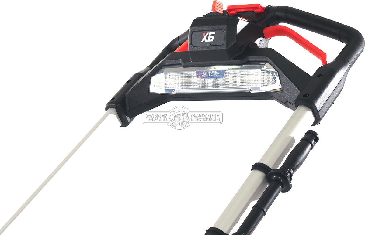 Снегоуборщик аккумуляторный Senix STX6-H-EU с АКБ 6 А/ч и ЗУ (PRC, Li-ion BL 60В, 3500 Вт, ширина 53 см, LED фара, подогрев рукоятки, 15 кг)