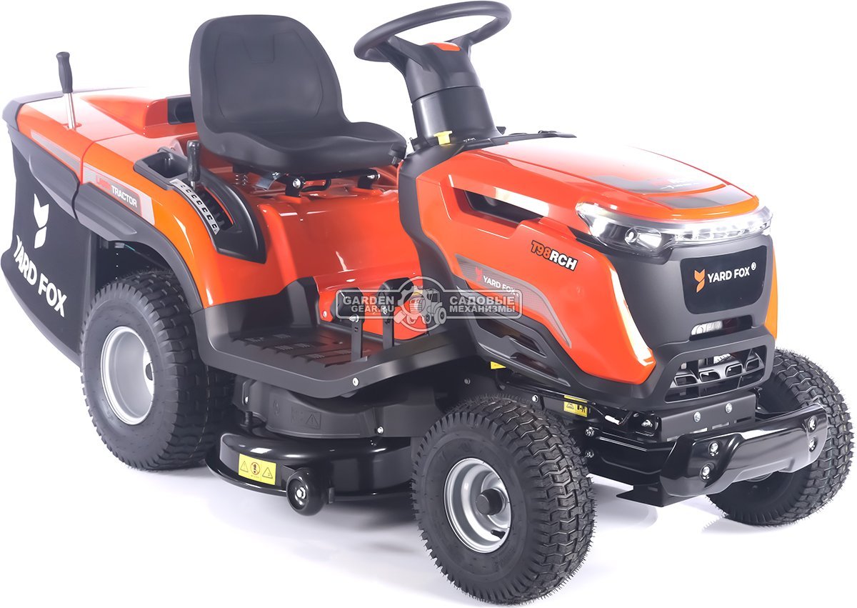 Садовый трактор Yard Fox Optima T 98 RСH (PRC, Loncin 452 куб.см., гидростатика, травосборник 260 л, ширина кошения 98 см, 200 кг)
