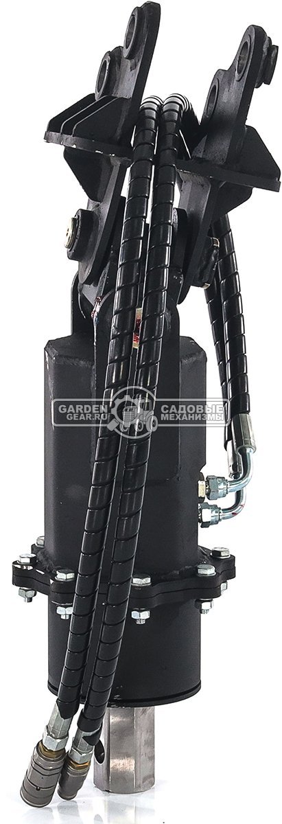 Ямобур (гидравлический вращатель) RED с переходной плитой для мини-экскаватора, 58,5 кг. 