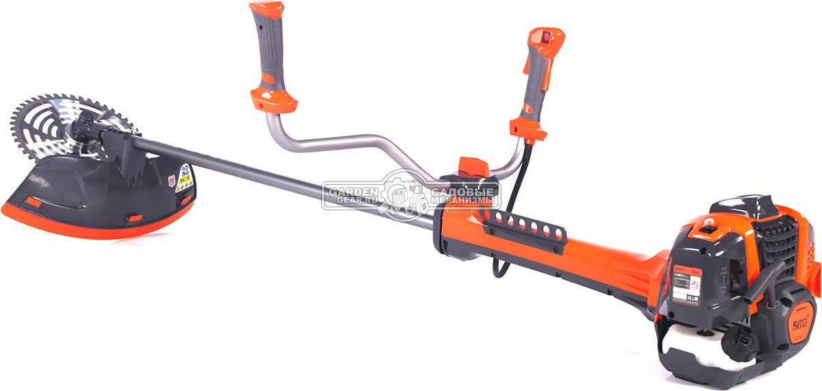 Бензокоса Daewoo DABC 620 Pro Industrial (PRC, 58.2 куб.см., 2.6 кВт/3.5 л.с., леска 3.0 мм + диск 305 мм, T-рукоятка, Easy Start, 10.2 кг)
