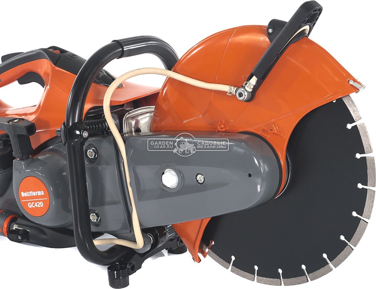 Бензорез Holzfforma GC420 14" (PRC, 66,7 см3, 3,2 кВт/4,4 л.с., диаметр круга 350 мм, глубина реза 110 мм, 9,6 кг.)