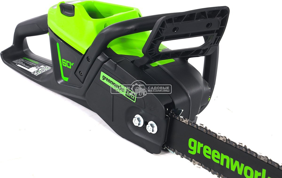 Пила аккумуляторная цепная GreenWorks GD60CS25 16&quot; без АКБ и ЗУ (PRC, BL 60В, 3/8&quot;-1.3-56E, 4.7 кг)