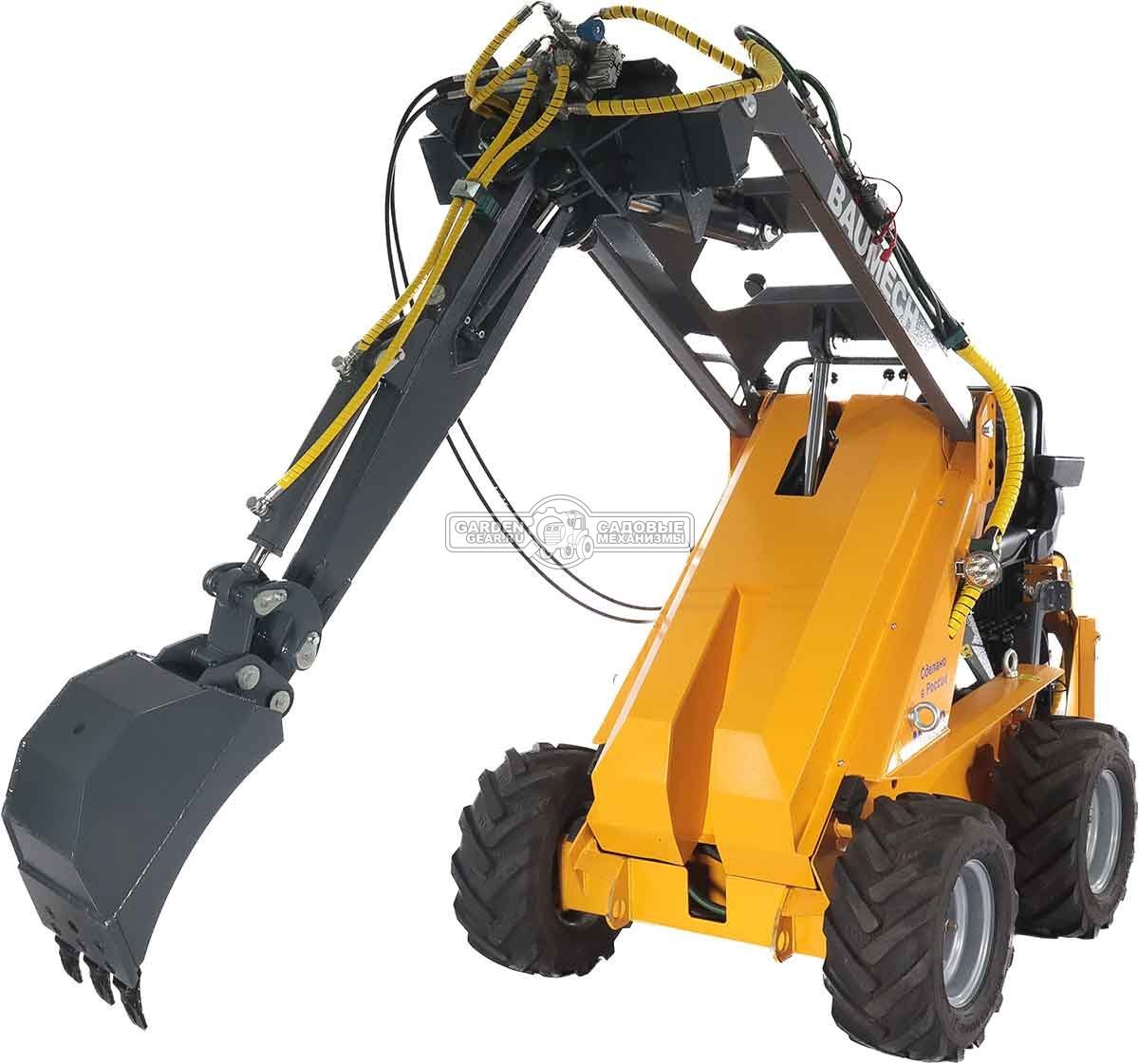 Экскаватор лопатковый с поворотным механизмом Baumech макс. глубина копания 135 см., ширина ковша 25 см., макс. высота выгрузки 290 см., 84 кг. 