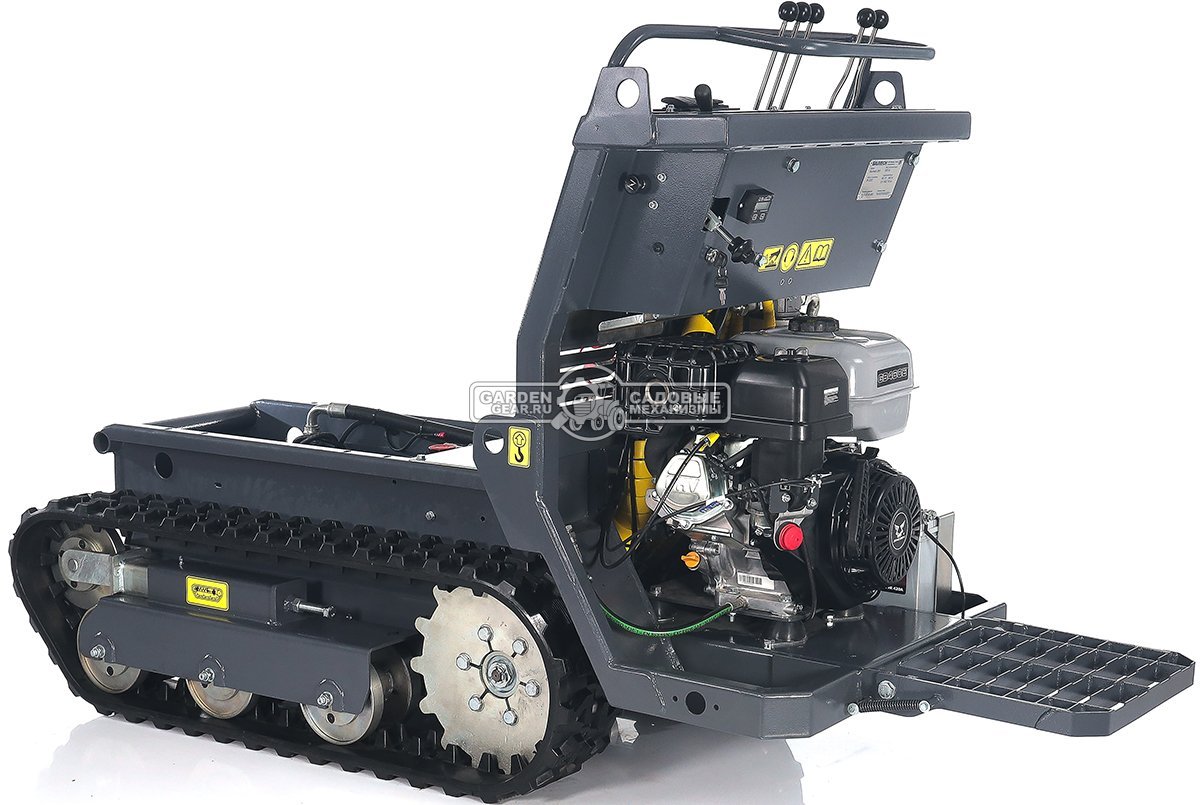 Универсальное гусеничное шасси Baumech под модуль ML-01 или GT-1000 с двигателем Zongshen GB460E с платформой оператора (с электропакетом)