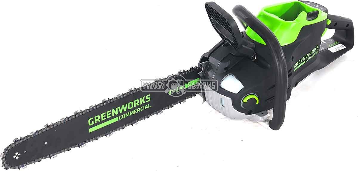 Пила аккумуляторная цепная GreenWorks GD82CS51 20&quot; без АКБ и ЗУ (PRC, BL 82В, 0.325&quot;-1.3-78E, 6.18 кг)