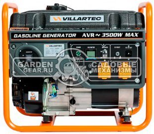 Бензиновый генератор Villartec GG4000 (PRC, 223 см3, 3.2/3.5 кВт, медь, 15 л, 47 кг)