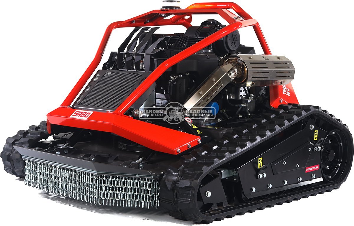 Робот газонокосилка для кошения склонов SABO THUNDER 85 C с дистанционным управлением (GER, 85 см., Honda iGXV 700 EFI, 699 куб.см., 580 кг.)