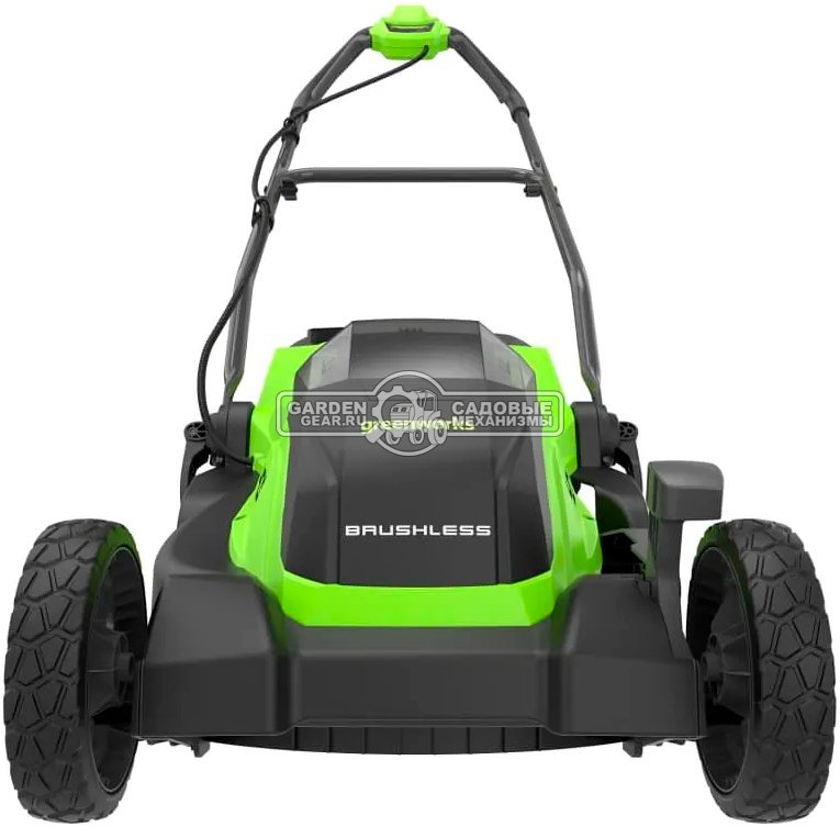 Газонокосилка аккумуляторная GreenWorks GD40LM361 с АКБ 4 А/ч и ЗУ (PRC, BL 40В, 36 см, пластик, мульчирование, 40 л, 13 кг)