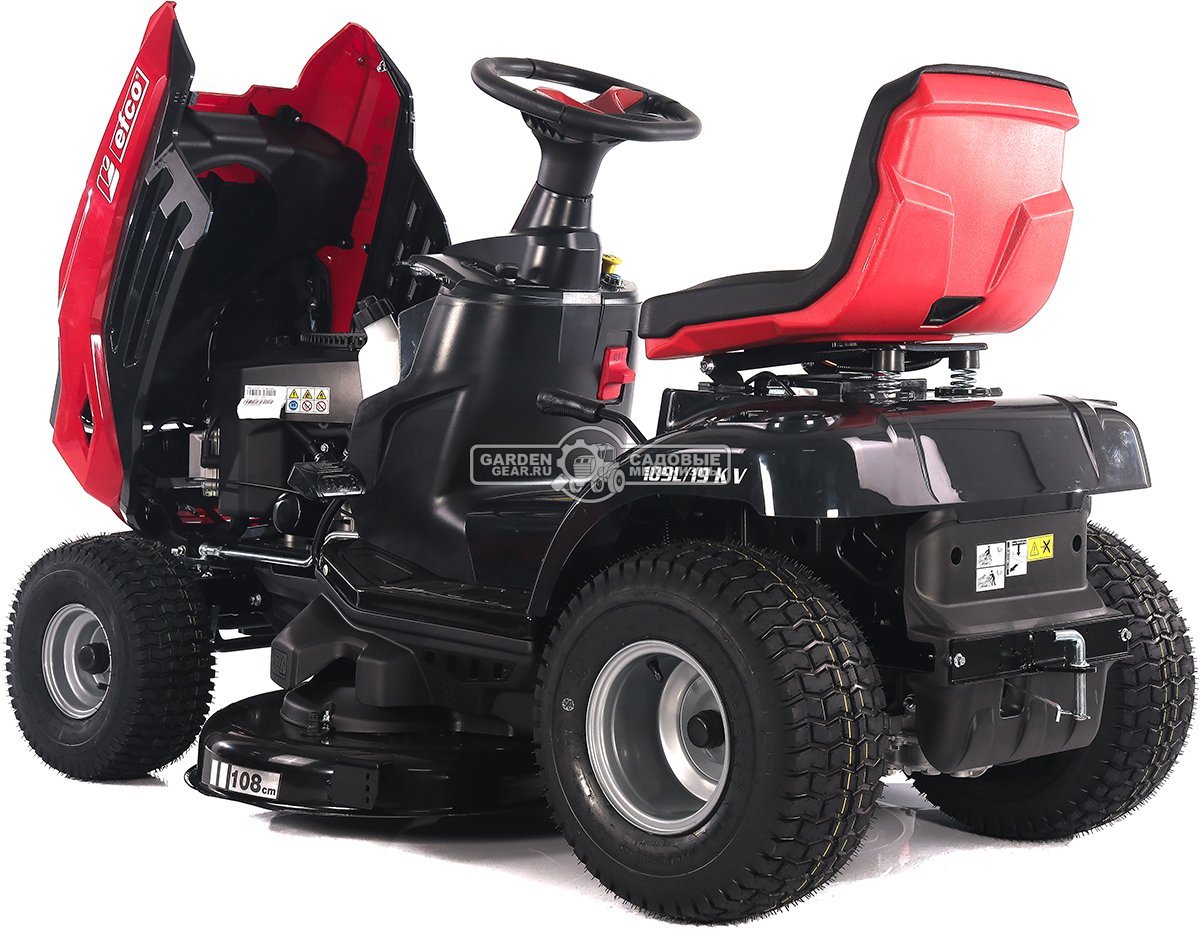 Садовый трактор Efco EF 109L/19 KV (PRC, Emak K 1900 V-Twin, 586 см3, 108 см, боковой выброс, гидростатика, 175 кг.)