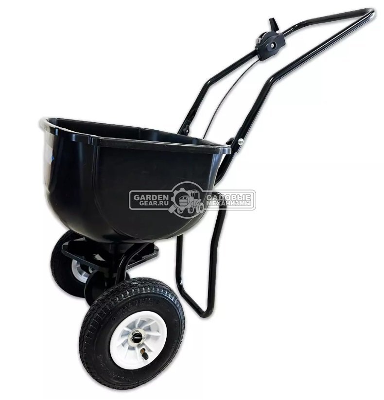 Тележка - разбрасыватель для удобрений, песка и реагентов Haitec HT-GS30 (PRC, ширина разброса 3.0 м, ёмкость 30 кг, пневмоколеса 20 см)