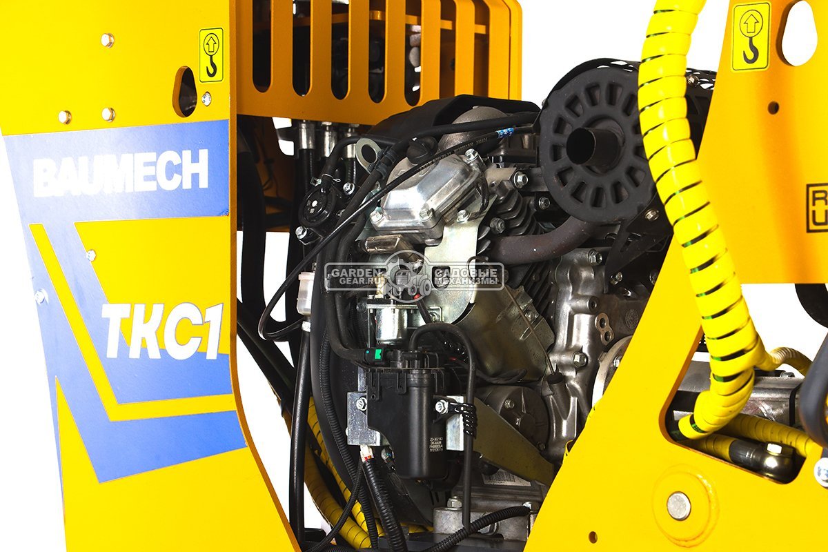 Самоходный гусеничный траншеекопатель Baumech ТКС1 с двигателем Zongshen GB750 EFI V-Twin инжектор (скорость копки грунта до 60 м/ч), 762 кг.