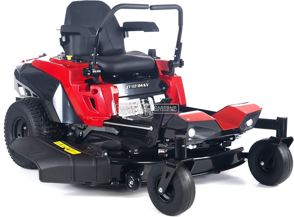 Садовый райдер Oleo-Mac ZT 117/24 KV с нулевым радиусом разворота (ITA, Emak K 2400 V-Twin, 708 куб.см., гидростатика, ширина кошения 117 см, 245 кг)