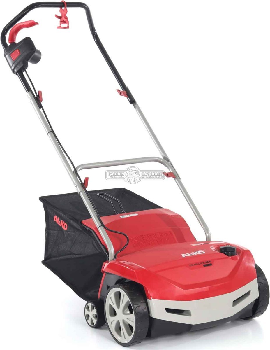 Вертикуттер - аэратор электрический Al-Ko VL 38 E Gudenaa (PRC, 1300 Вт, 38 см, ножи+пружины, пластик, 55 л, 13.8 кг)