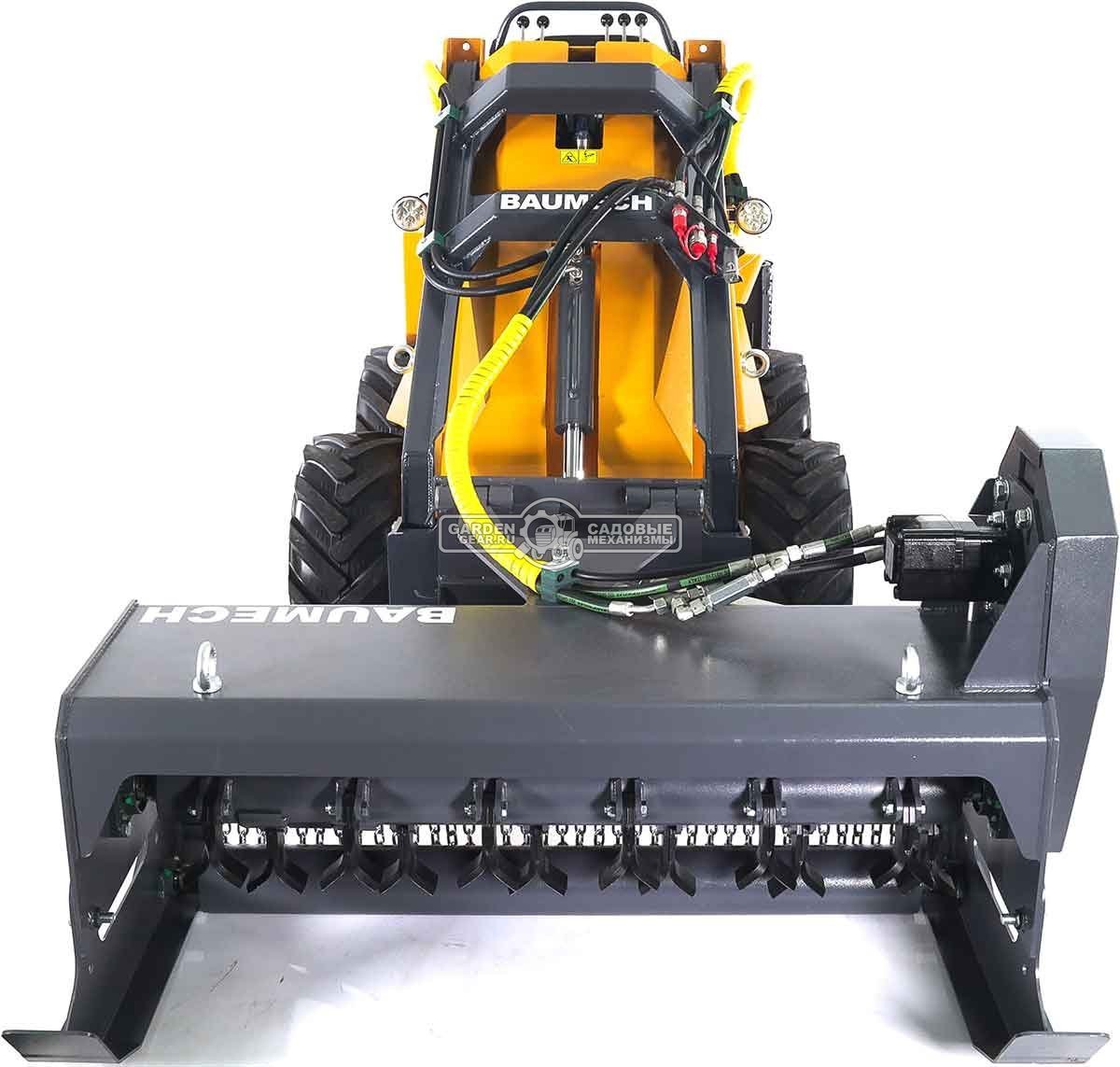 Универсальная машина мини-погрузчик Baumech ML-02 Pro + мульчер 110 см. с двигателем Zongshen GB750 EFI V-Twin инжектор