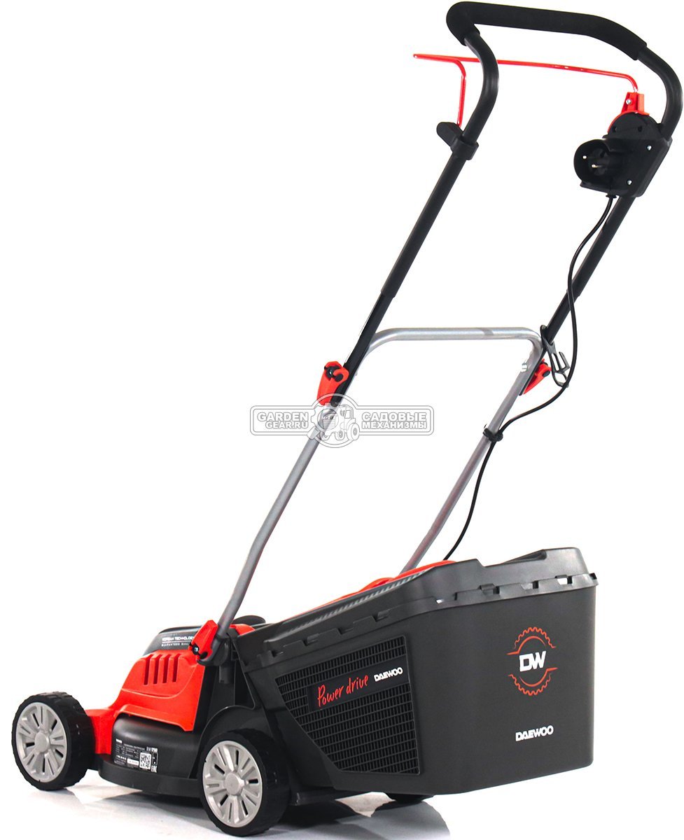 Газонокосилка электрическая Daewoo DLM 1250E (PRC, 1250 Вт., 32 см., пластик, 35 л., 7,1 кг.)