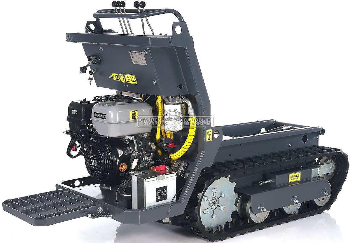 Универсальное гусеничное шасси Baumech под модуль ML-01 или GT-1000 с двигателем Zongshen GB460E с платформой оператора (с электропакетом)