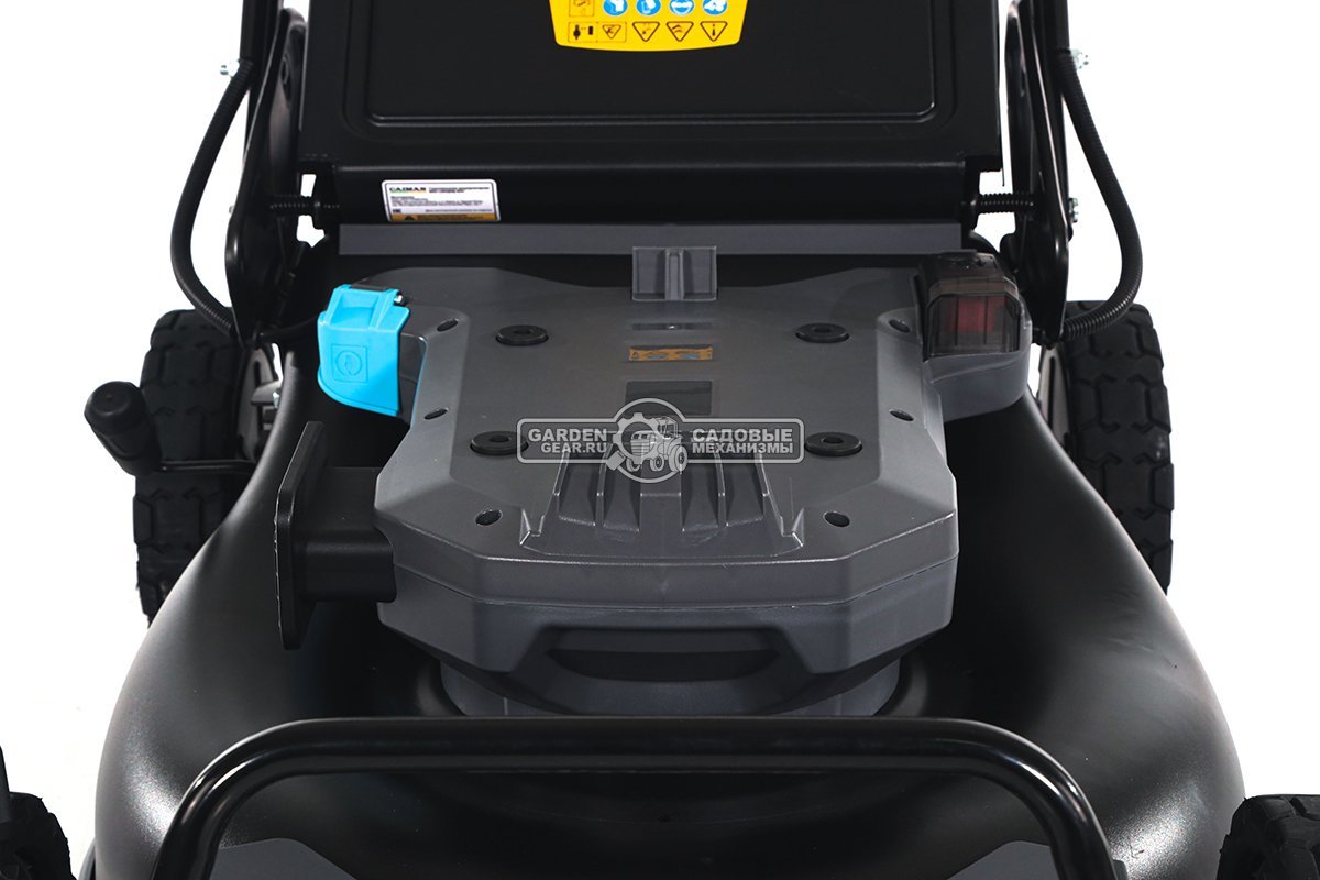 Газонокосилка аккумуляторная самоходная Caiman ENO LMXi(56) с АКБ BX6015 и ЗУ CX6080 (RUS, BL 60В, Maxi Connect, 54 см., 3 в 1, 70 л., 42 кг.)