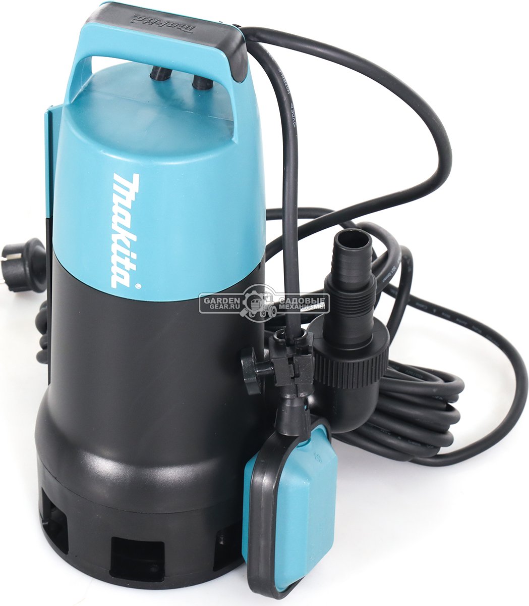 Дренажный насос для грязной воды Makita PF1010 (PRC,1100 Вт, 240 л\м, 10 м, 7.22 кг)