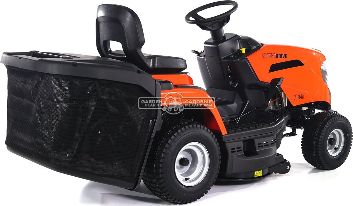 Садовый трактор Daewoo DLT 84H (PRC, Stiga ST400, 414 куб.см., гидростатика, ширина кошения 84 см, травосборник 200 л, мульчирование, 188 кг)