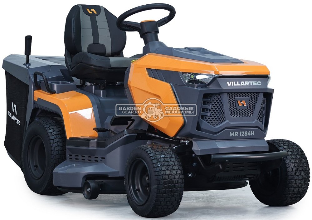 Садовый трактор Villartec MR1284H (PRC, Loncin 452 куб.см., гидростатика, травосборник 320 л., ширина кошения 84 см., 187 кг.)
