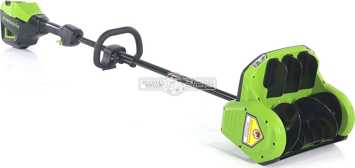 Снегоуборщик аккумуляторный / лопата GreenWorks GD60SS2 без АКБ и ЗУ (PRC, BL 60В, ширина 30 см, направляюшая выброса, 7.5 кг)