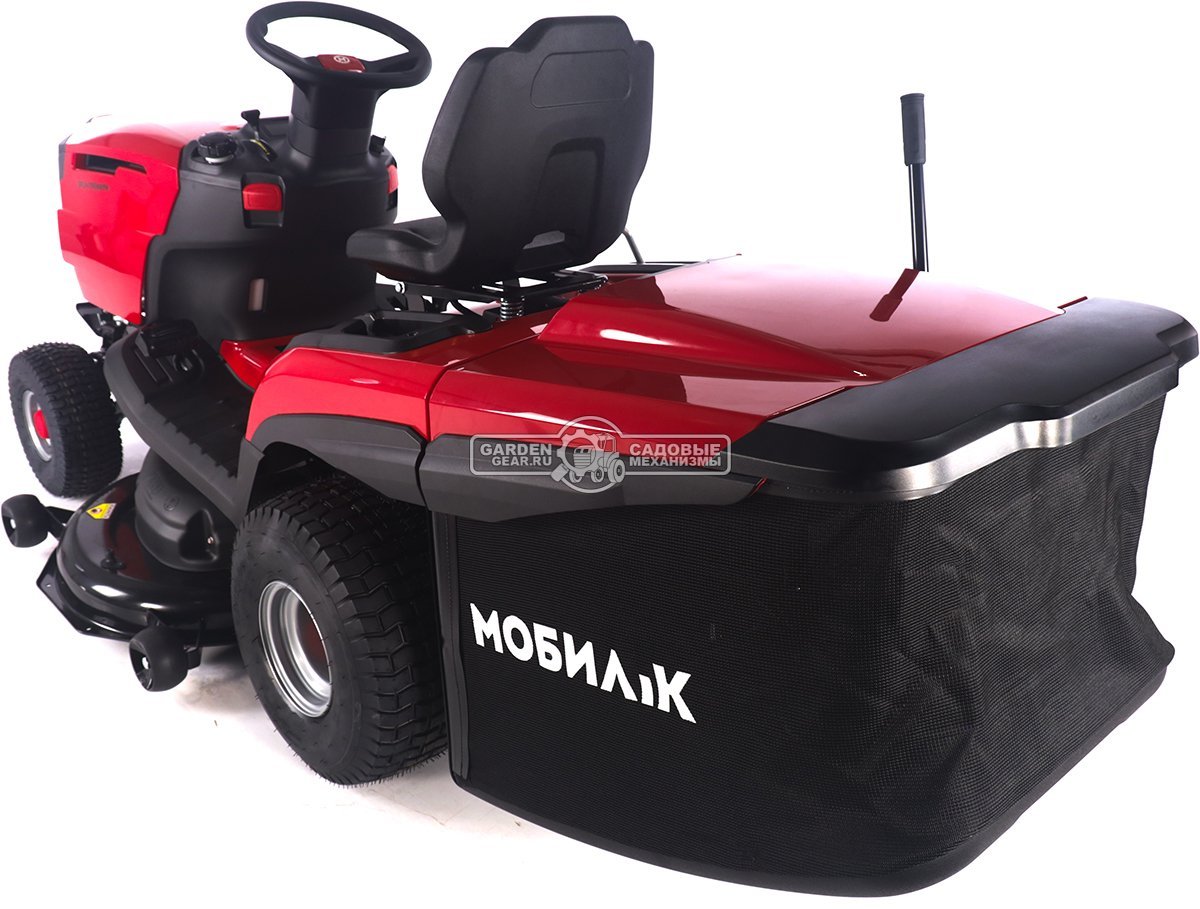 Садовый трактор Мобил К XP124 Премиум (PRC, Loncin V-Twin, 708 куб.см., гидростатика, мульчирование, 240 л. эл/лифт, ширина кошения 124 см, 285 кг)