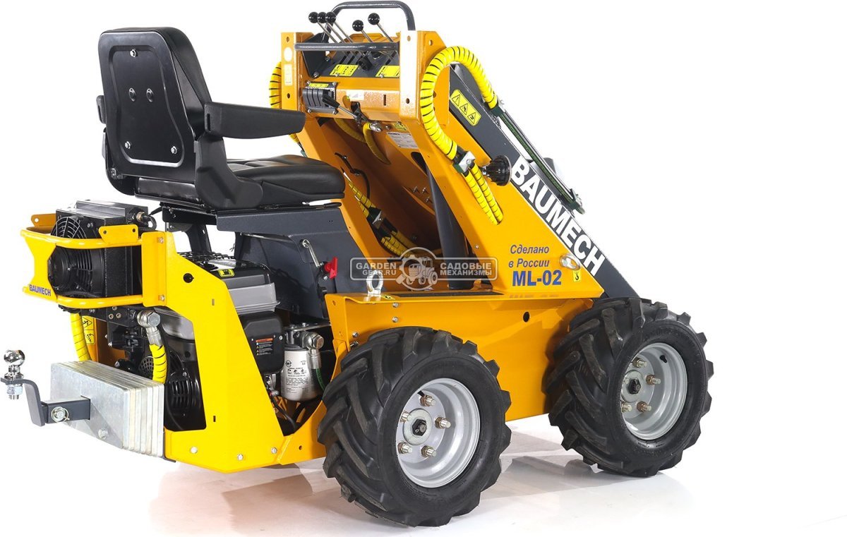 Универсальная машина мини-погрузчик Baumech ML-02 с двигателем Zongshen GB460E инжектор