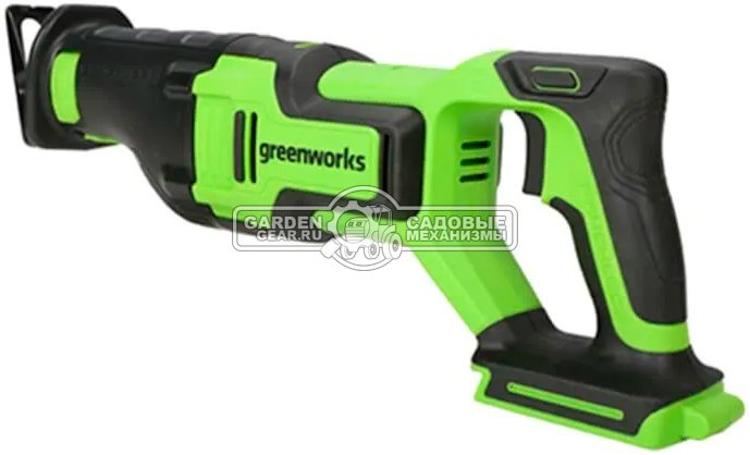 Пила сабельная аккумуляторная GreenWorks GPT-BLRS-1 без АКБ и ЗУ (PRC, BL 24В, 115 мм дерево / 80 мм сталь, 1.85 кг)