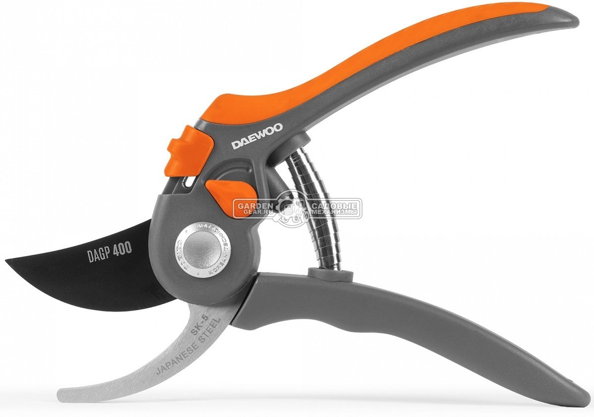 Секатор Daewoo DAGP 400 (диаметр среза 24 мм, пластиковые рукоятки SoftGrip, 0,23 кг.)