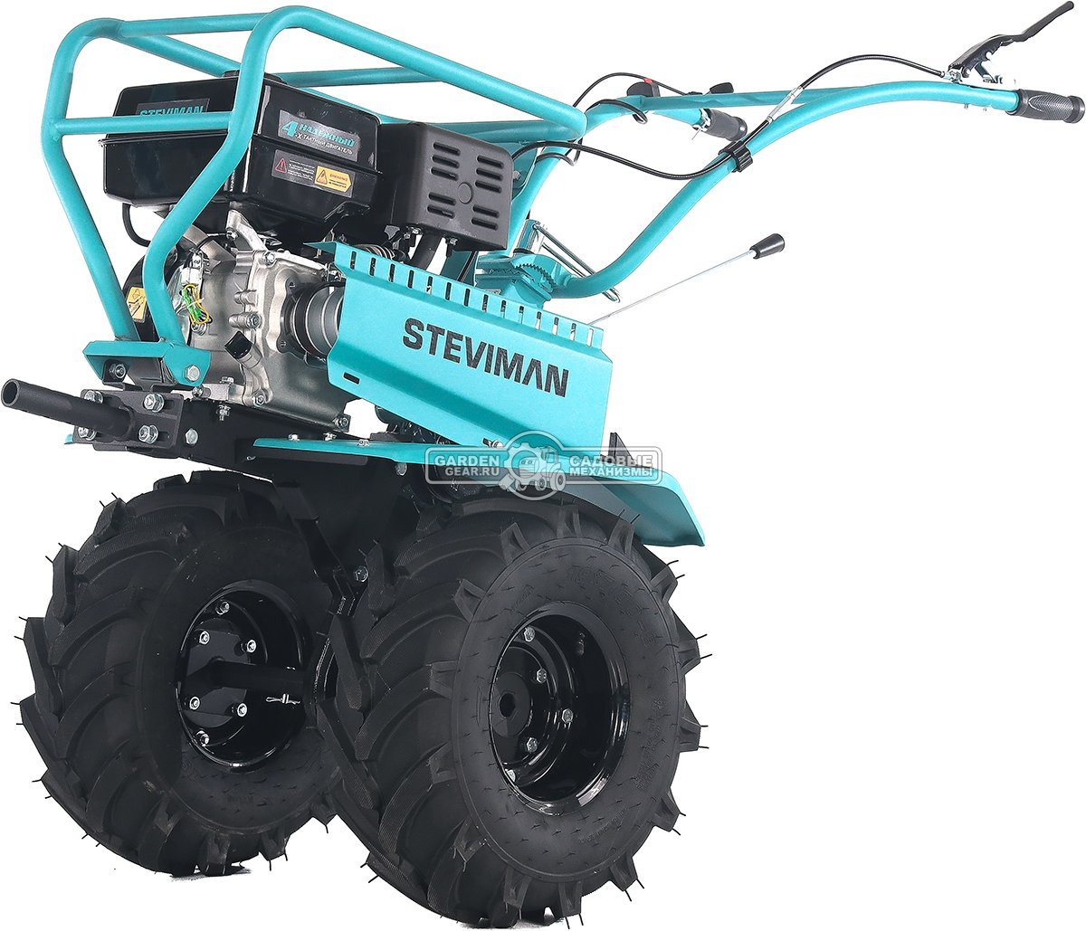 Мотоблок Steviman MT-310 на колесах 19-7*8 Extreme (RUS, EST 212 см3, 90 см, 4 вперед/2 назад, шкив, 90 кг)