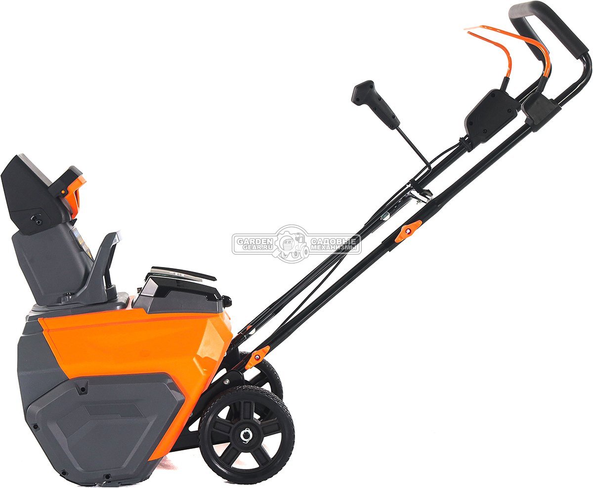 Снегоуборщик аккумуляторный Villartec WA4051 Set5 с АКБ 5 А/ч и ЗУ AM402 (PRC, BL 40В, ширина 51 см, фара, 2 порта для АКБ, 19 кг)