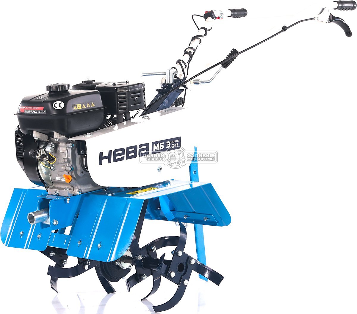 Мотоблок Нева МБ Энергия 3+1 (RUS, колеса 4,00х10, Weima WM 170 F/P, 212 см3, 60 см, 3 вперед/1 назад, шкив А, 62.5 кг)