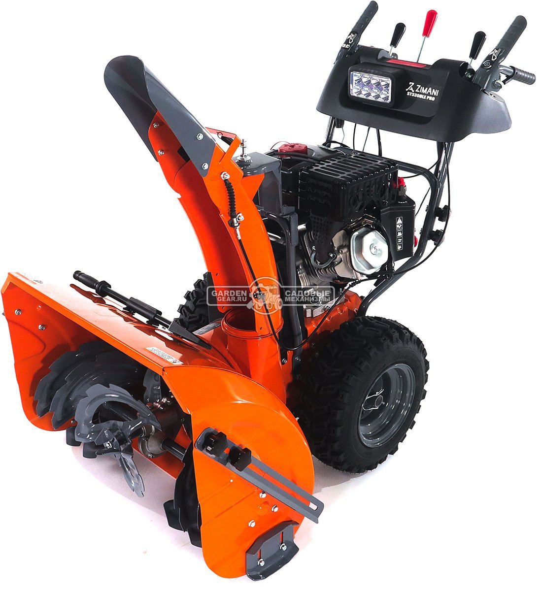 Снегоуборщик ZimAni ST330DLE PRO Quattro Auger (PRC, 76 см, LCT Snow Storm 414 см3, эл/стартер 220В, LED фара, AutoTurn, скорости 6/2, 115 кг.)