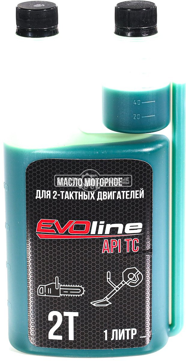 Масло 2-тактное EVOline 1 л. полусинтетическое с дозатором