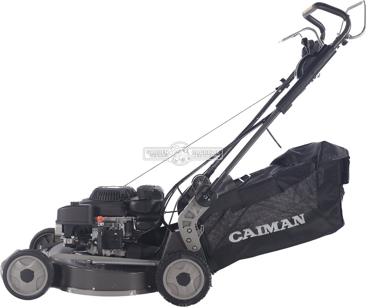 Газонокосилка бензиновая Caiman IXO Prime 55CLV AL BBC (RUS, 53 см, Caiman Green Engine, 224см3, алюминий, кардан, тормоз ножа, 2 в 1, 70 л, 58 кг.)