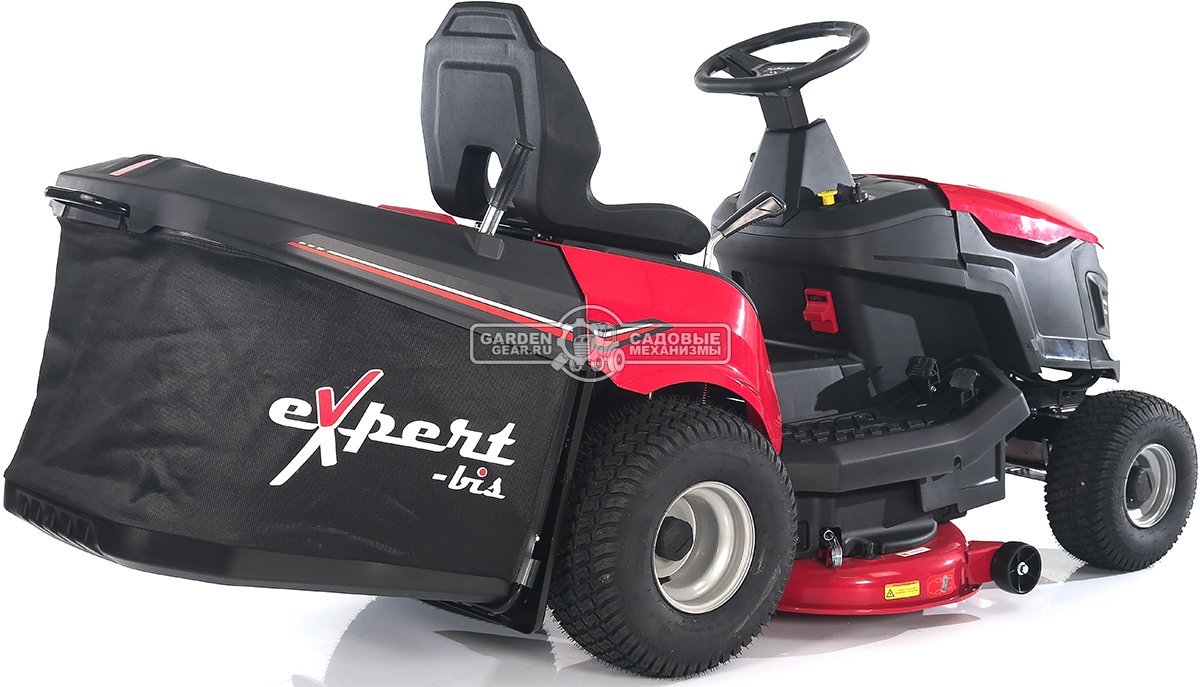 Садовый трактор Expert-bis TL100 (PRC, expert-bis DV452, 452 куб.см., гидростатика, ширина кошения 100 см, травосборник 245 л, 200 кг)