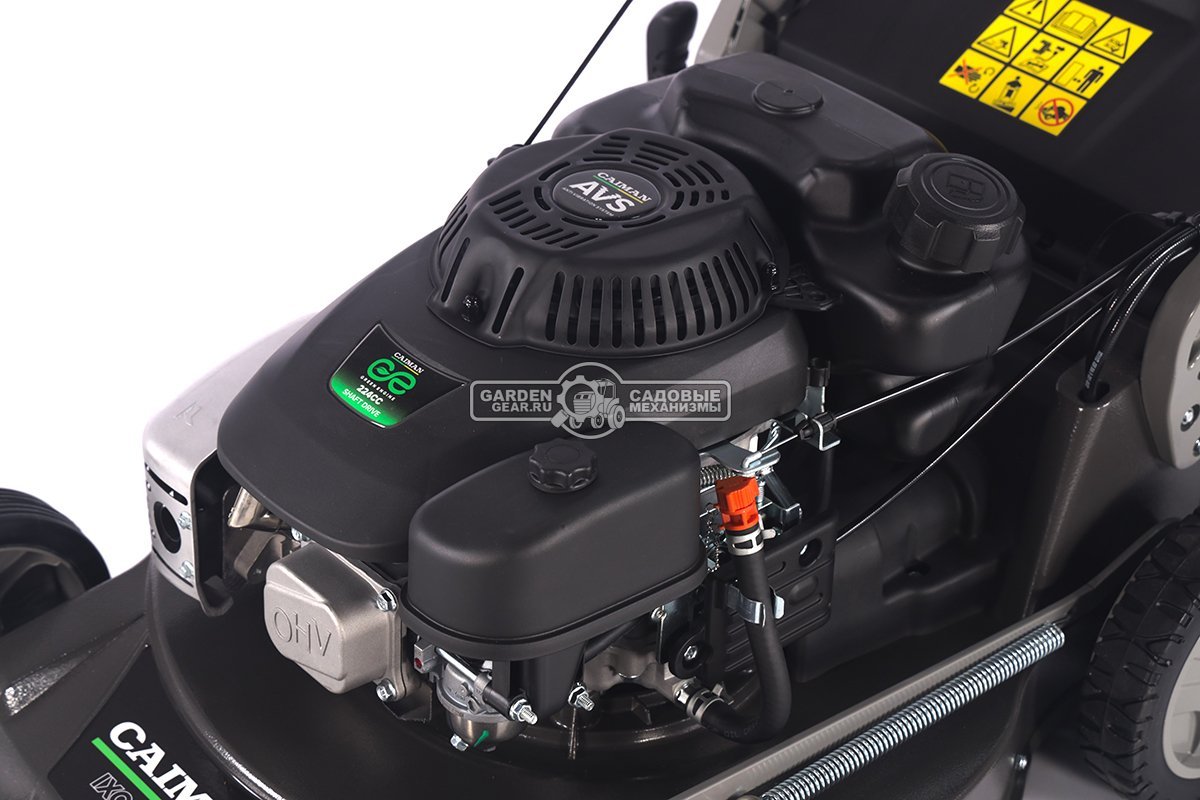 Газонокосилка бензиновая Caiman IXO Prime 55CLV AL (RUS, 53 см, Caiman Green Engine, 224см3, алюминий, кардан, 2 в 1, 70 л, 54,4 кг.)