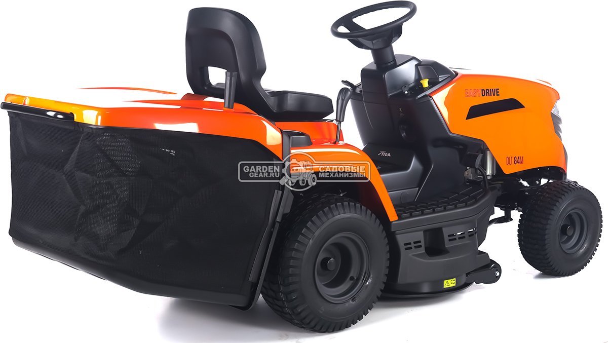 Садовый трактор Daewoo DLT 84M (PRC, Stiga ST400, 414 куб.см., механика, ширина кошения 84 см., травосборник 200 л., мульчирование, 190,5 кг.)