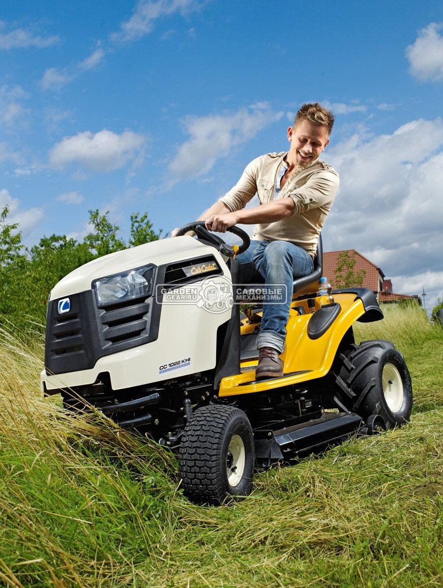 Садовый трактор Cub Cadet CC 1022 KHI для кошения высокой травы (HUN, Kohler V-Twin, 725 куб.см., 92 см, задний выброс, 175 кг)