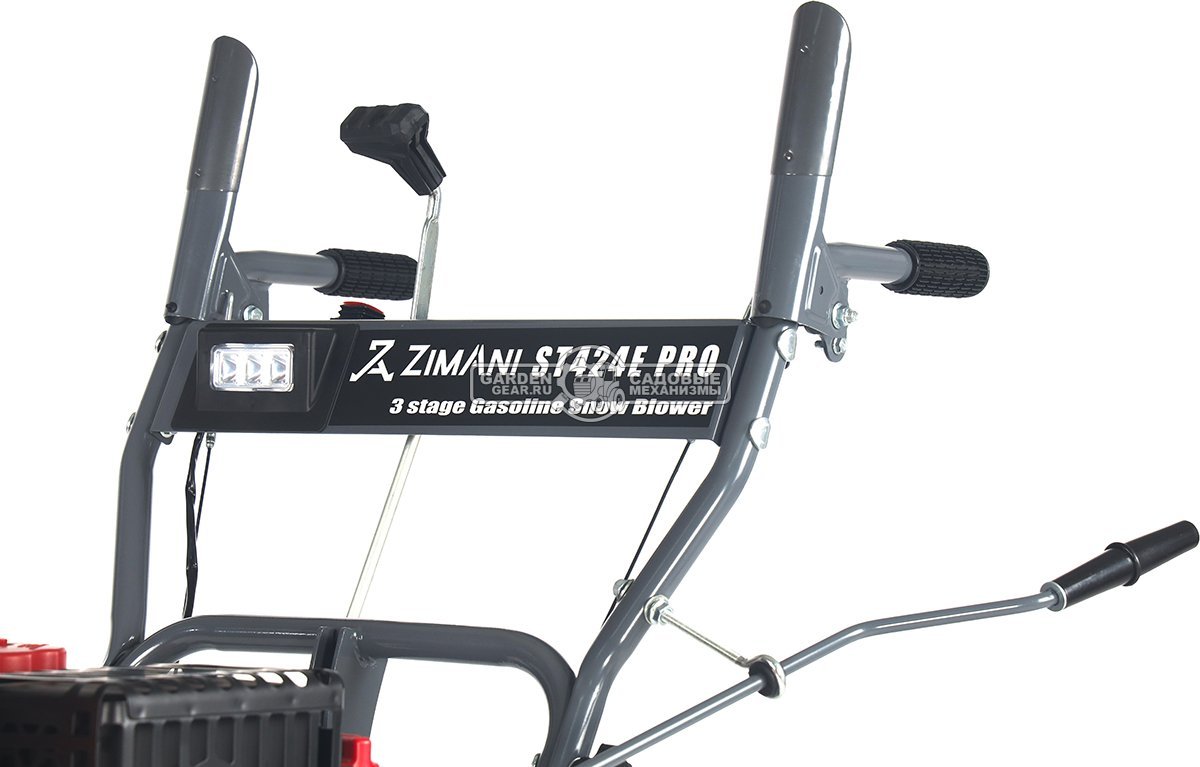 Снегоуборщик ZimAni ST424E PRO гусеничный (PRC, 61 см, LCT Storm Snow Force, 208 см3, скорости 6/2, фара, эл/стартер 220, 89 кг)