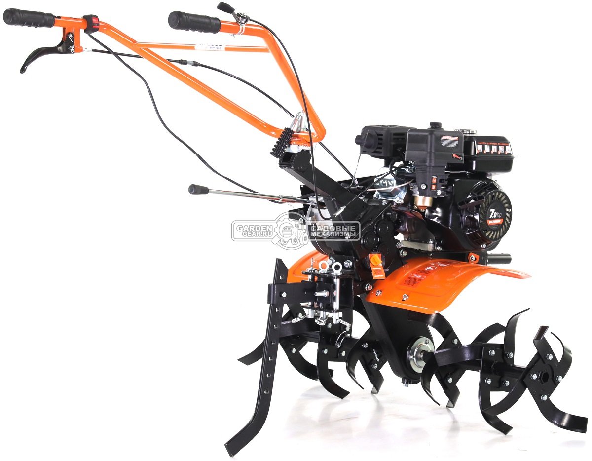 Мотоблок Patriot Калуга М X-Drive чугунный редуктор (RUS, колеса X-Drive P16x6.50-8D-1, Patriot, 7.0 л.с., 4 вперед/2 назад, 85 см, шкив, 85 кг)