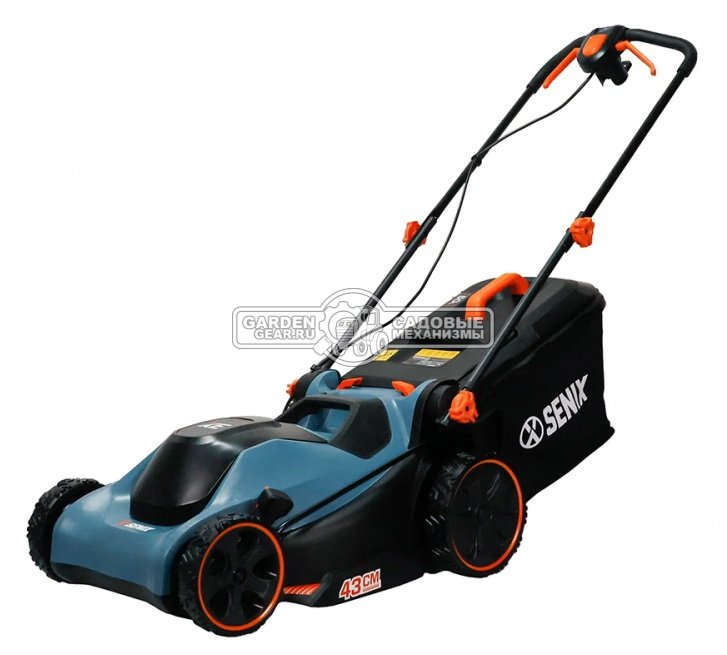 Газонокосилка электрическая Senix LPPE20-M-EU (PRC, 2000 Вт, 43 см, пластик, 50 л, мульчирование, 15.5 кг)