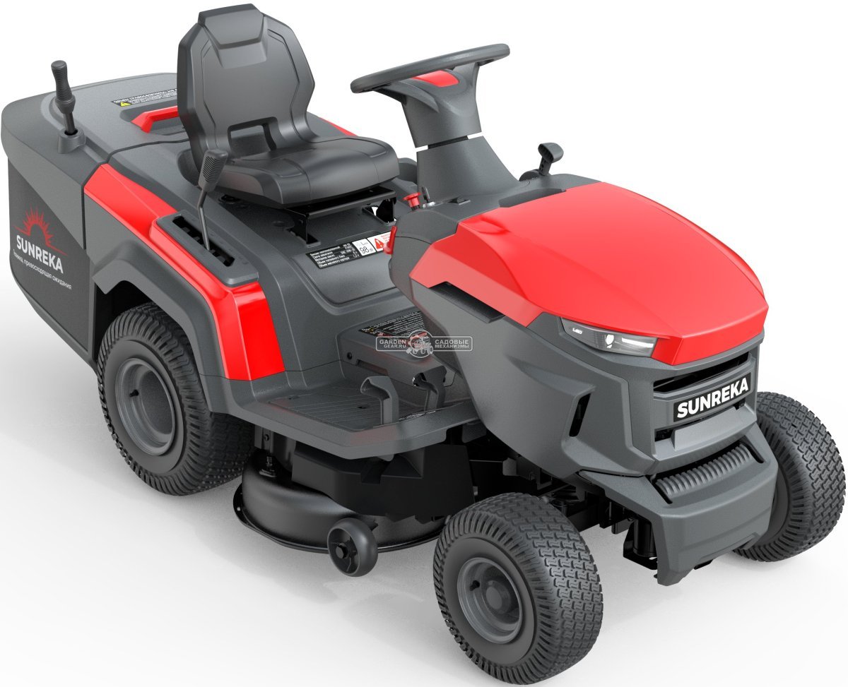 Садовый трактор Sunreka GST38LEG (PRC, RATO RV450, 449 куб.см., гидростатика, ширина кошения 96 см, травосборник 240 л, мульчирование, 205 кг)