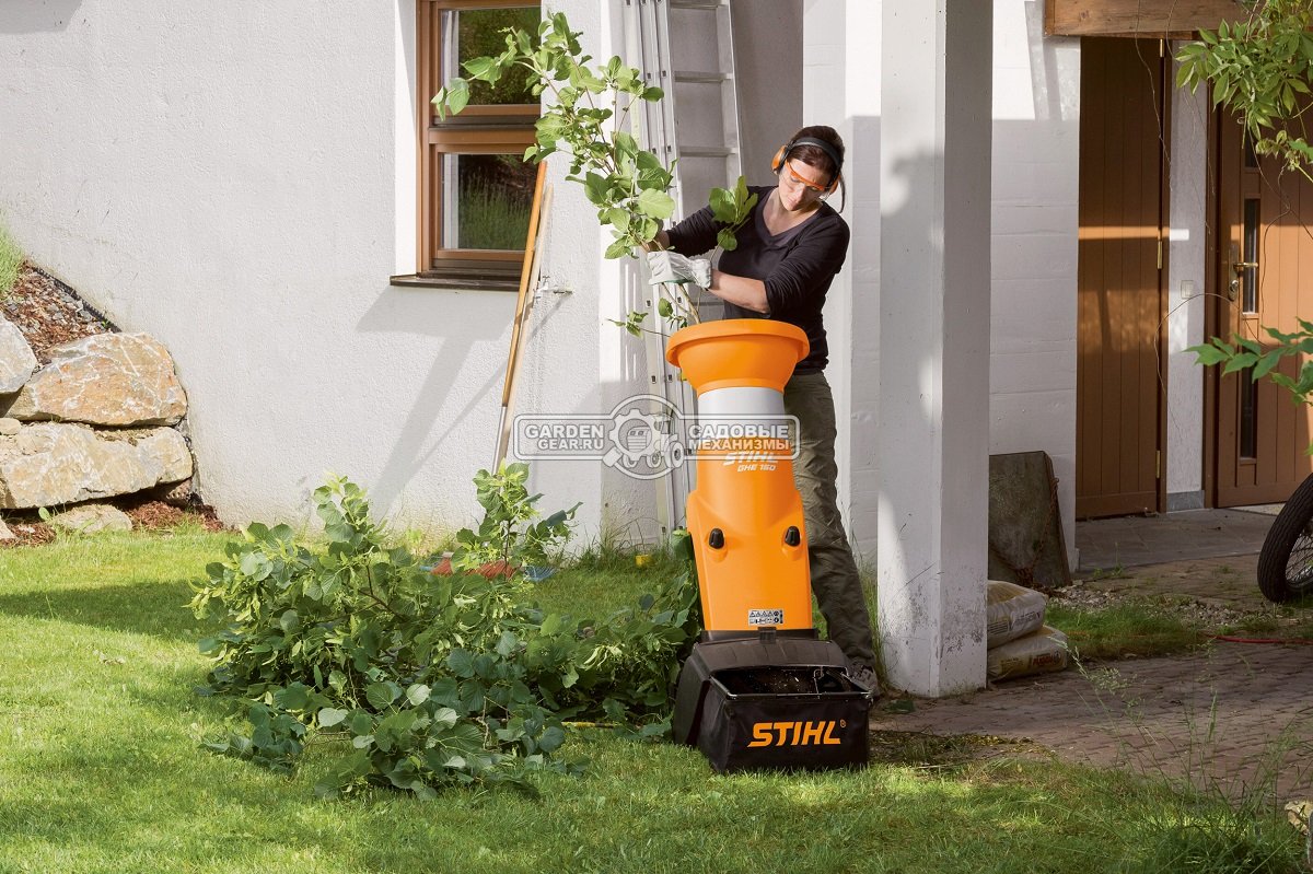 Садовый измельчитель веток электрический Stihl GHE 150.0 (AUT, 2500 Вт., ветки до 35 мм., 26 кг.)