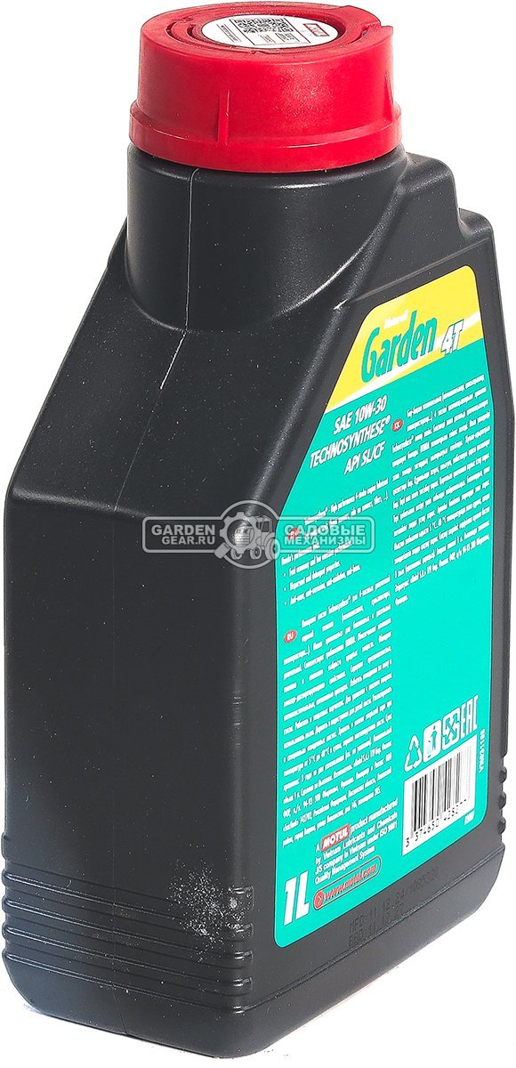 Масло всесезонное 4-тактное Motul Garden 4T 10W30 1 л синтетическое